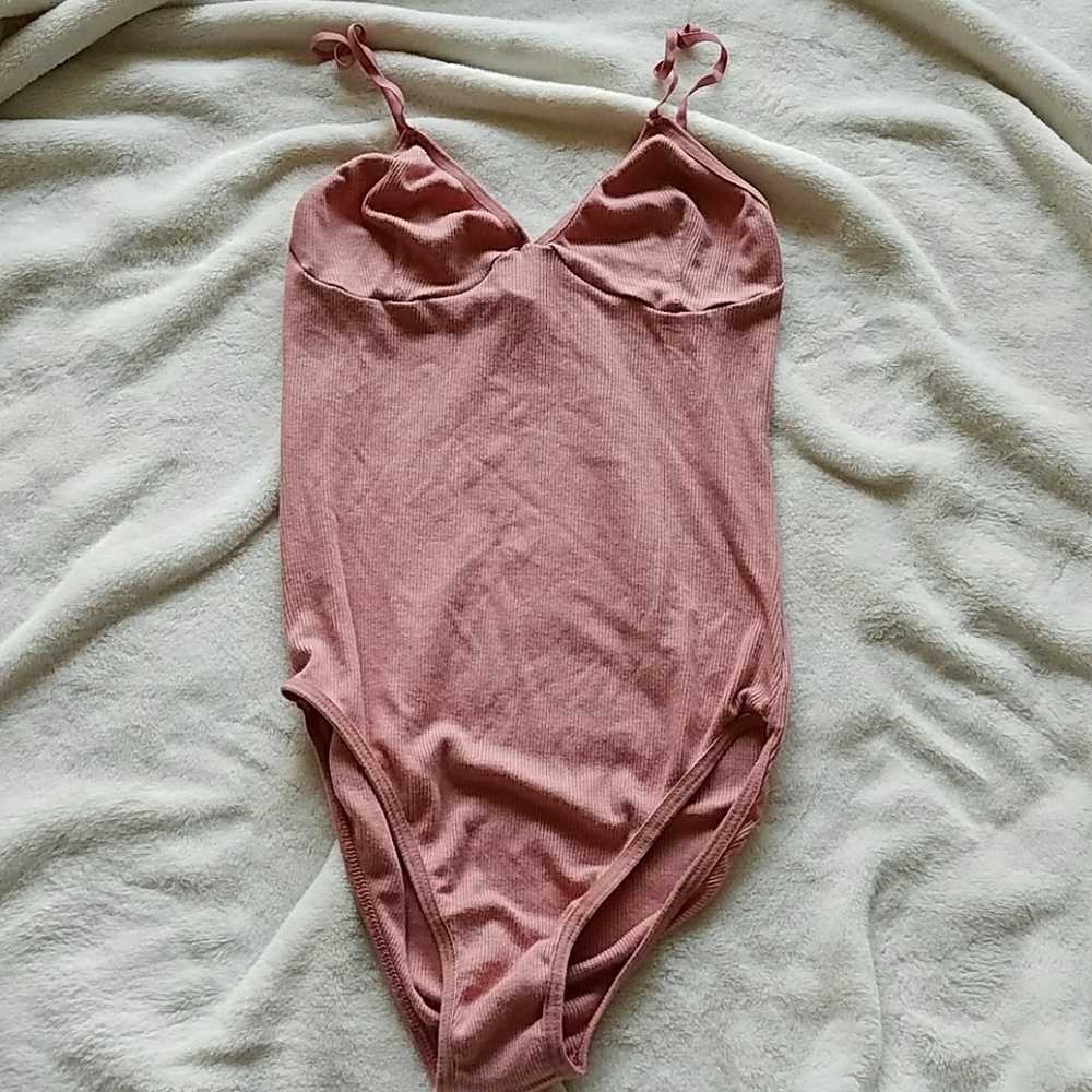 American Apparel Ribbed Sofia Bodysuit